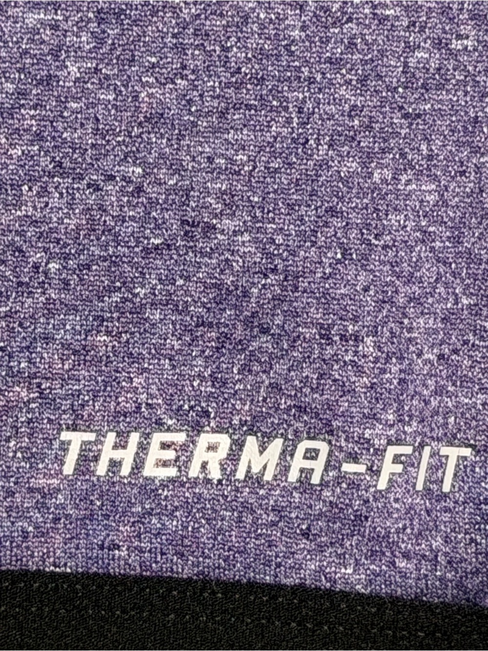 Nike Therma Fit Gradient Swoosh Athletic Purple & Black Hoodie Sweatshirt Size L - Picture 6 of 7